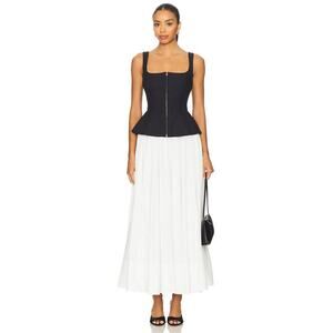 Simkhai  Jolynn Sleeveless Midi Dress in Black Multi 0